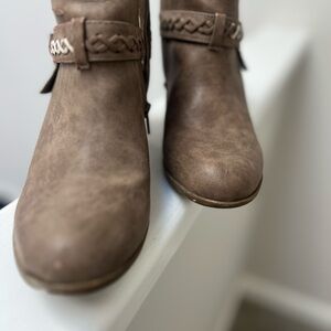 Brown Leather Ankle Boots
